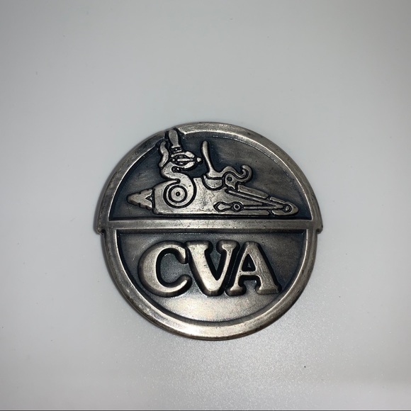 VINTAGE BUCKLE PEWTER 1978 Connecticut Valley Arms Inc - Picture 2 of 8
